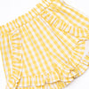 Summer Skies Applique Short Set, Yellow