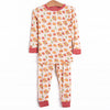 Turkeys and Treats Bamboo Pajama Set, Red