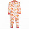 Turkeys and Treats Bamboo Pajama Set, Red