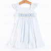 Buzzin' Bees Smocked Dress, Blue