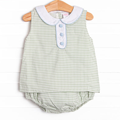 Summer Sage Diaper Set, Green