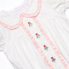 Spruce Up the Holidays Embroidered Dress, White