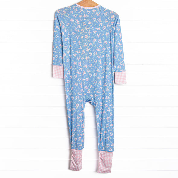 Grace Garden Bamboo Zippy Pajama, Blue