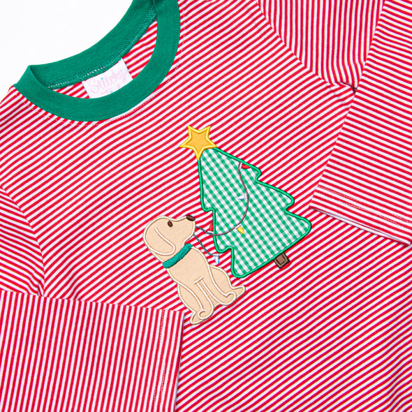 Holiday Helper Applique Top, Red