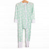 Goodnight Star Bamboo Zippy Pajama, Green