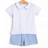 Elliot Short Set, Medium Blue Stripe