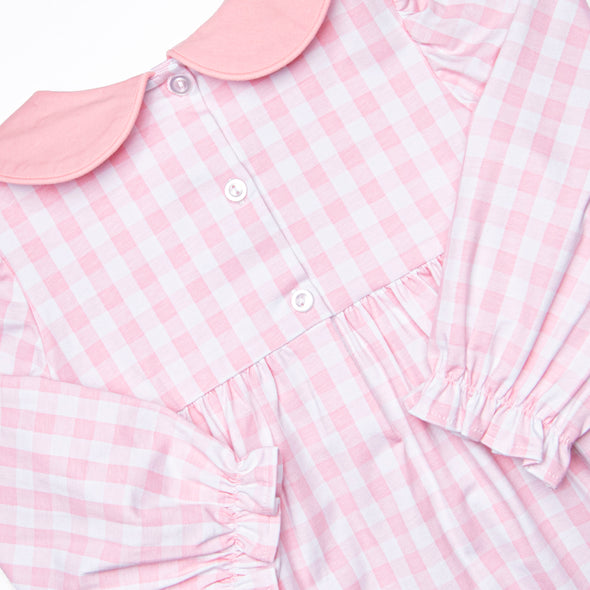 Ginger Snap Season Smocked Bubble, Pink