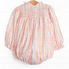 Patchwork Plaid Bubble, Orange