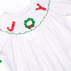 Joy of Christmas Smocked Romper, White