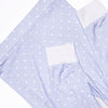 Periwinkle Polka Dot Bamboo Pajama Set, Blue