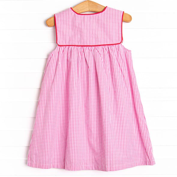 A+ Honor Roll Applique Dress, Pink