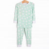 Goodnight Star Bamboo Pajama Set, Green