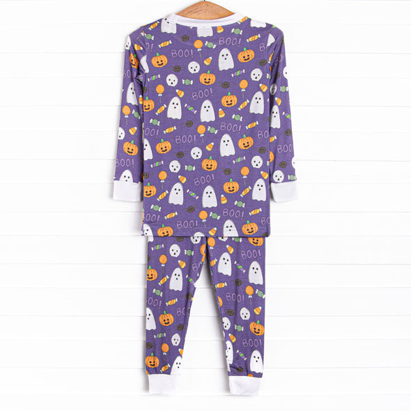 Bedtime Boos Bamboo Pajama Set, Purple