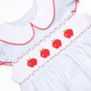 Bunch of Apples Smocked Dress, Blue