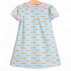 School Time Pickup Dress, Blue