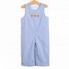 Petite Pumpkin Embroidered Long Jon Jon, Blue