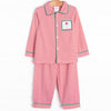 Smocked Santa Lounge Set, Red Stripe