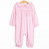 Lydia Romper, Pink Stripe