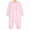 Lydia Romper, Pink Stripe