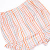 Patchwork Plaid Diaper Set, Orange