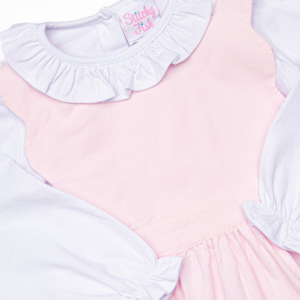 Eloise Dress Set, Pink Corduroy