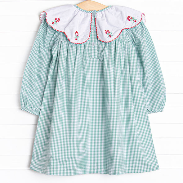 Sweet Sentiments Embroidered Dress, Green