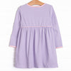 Ribbons and Bows Applique Dress, Purple