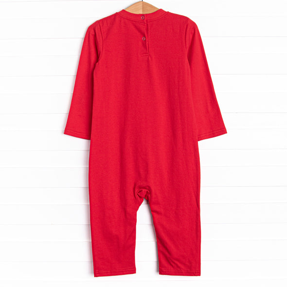 Tree Farm Traditions Applique Romper, Red