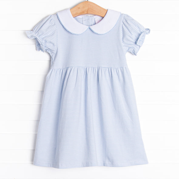 Erin Dress, Blue Stripe