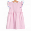 Penmanship Practice Applique Dress, Pink