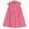 Arts and Crafts Apple Applique Dress, Red