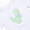 Study Time Saurus Applique Short Set, Green