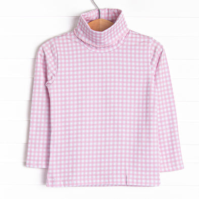 Rosie Turtleneck, Pink Gingham