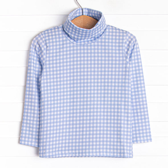 Richie Turtleneck, Blue Gingham