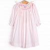 Decorative Delivery Smocked Dress, Pink