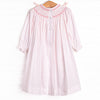 Decorative Delivery Smocked Dress, Pink