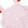 Bitty Dot Berries Smocked Dress, Red