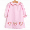 Going Steady Applique Dress, Pink