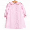 Going Steady Applique Dress, Pink