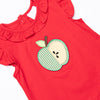 Snack Time Slices Applique Ruffle Short Set, Red