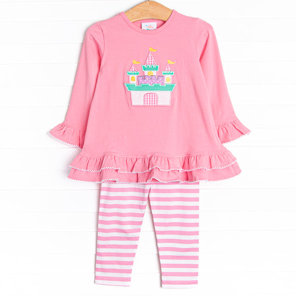 Castle Cutie Legging Set, Pink