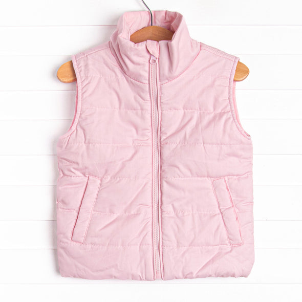 Vivian Quilted Vest, Pink