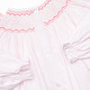 Decorative Delivery Smocked Dress, Pink