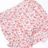 Raspberry Blooms Diaper Set, Red