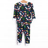 Christmas Express Bamboo Pajama Set, Navy