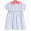 Erin Pocket Dress, Blue Stripe