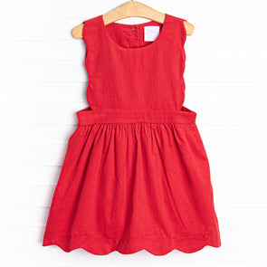 Daphne Dress, Red Corduroy