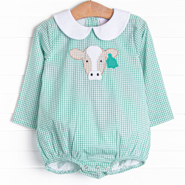 Mint Moos Applique Bubble, Green