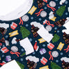 Christmas Express Bamboo Pajama Set, Navy