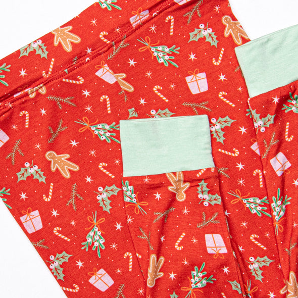 Just Like Christmas Bamboo Pajama Set, Red